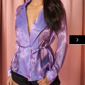 Superdown Remi Organza tie jacket